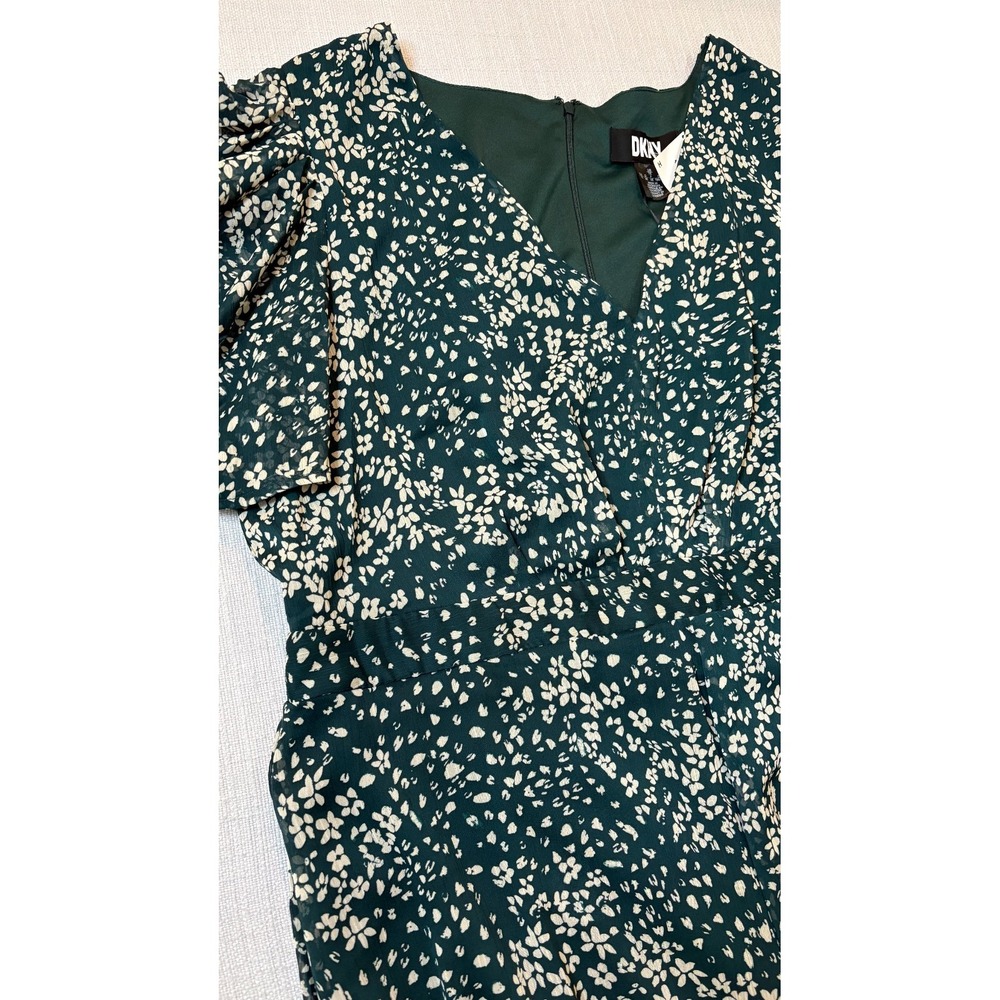 DKNY Green Floral Dress NWT Women's 16